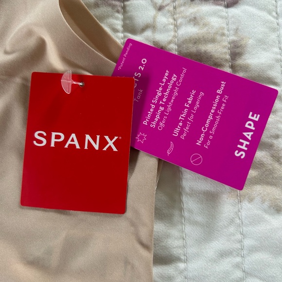 Spanx NWT Seamless Tan Shapewear Tank Top - Picture 3 of 8